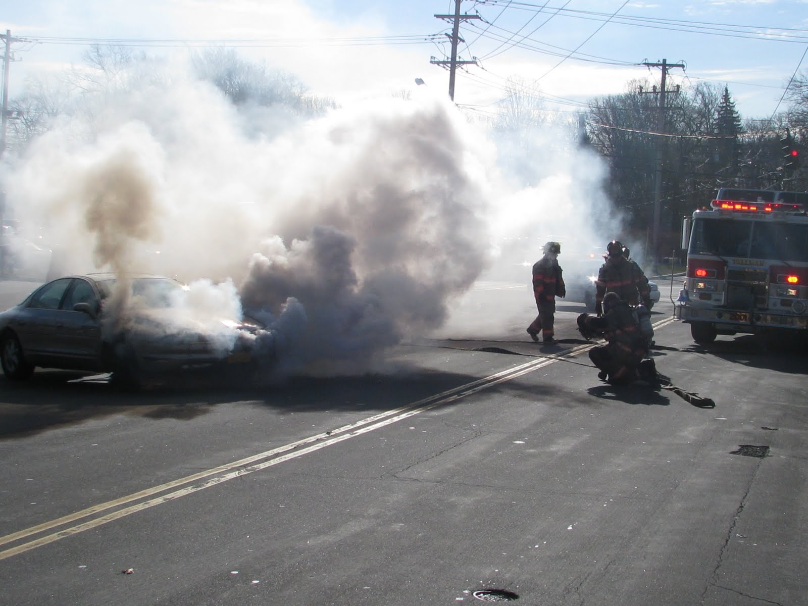 T.O.T. Private consulting services MONSEY car went on fire near 7