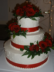 cake buttercream rose cakes roses simple piece idea weddings