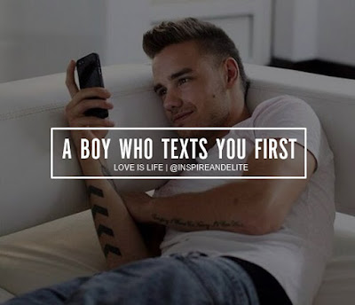 boy smiles when get text Beautiful Love Quotes For Her