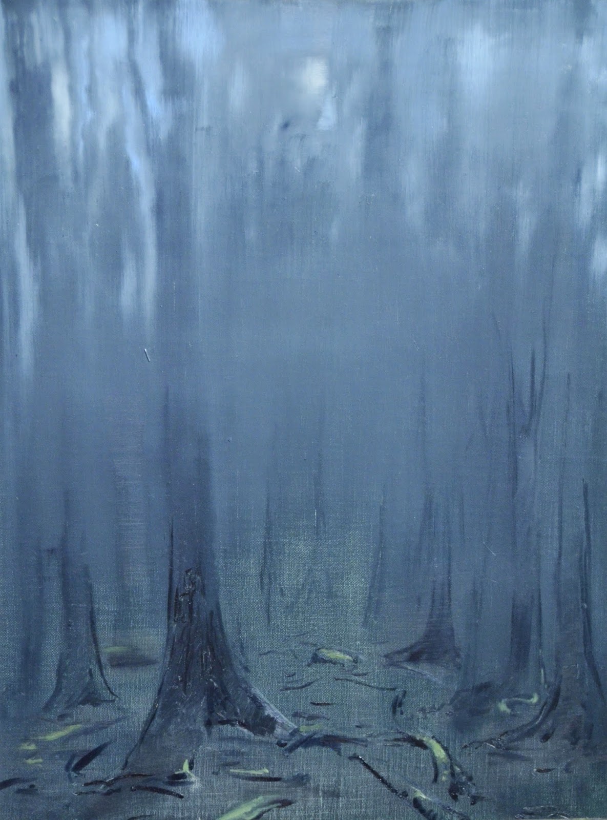 Evening Mist in the Jura, 30 x 40 cm, Oil on linen, 2014 by Stefan Orlowski