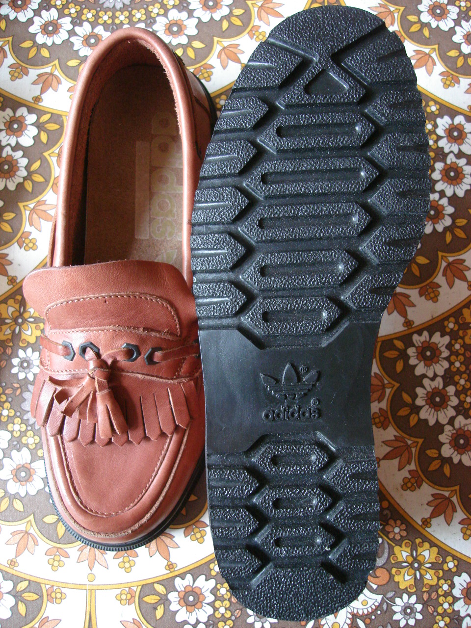 ADIDAS series KORSIKA leather tassled loafer MADE IN YUGOSLAVIA