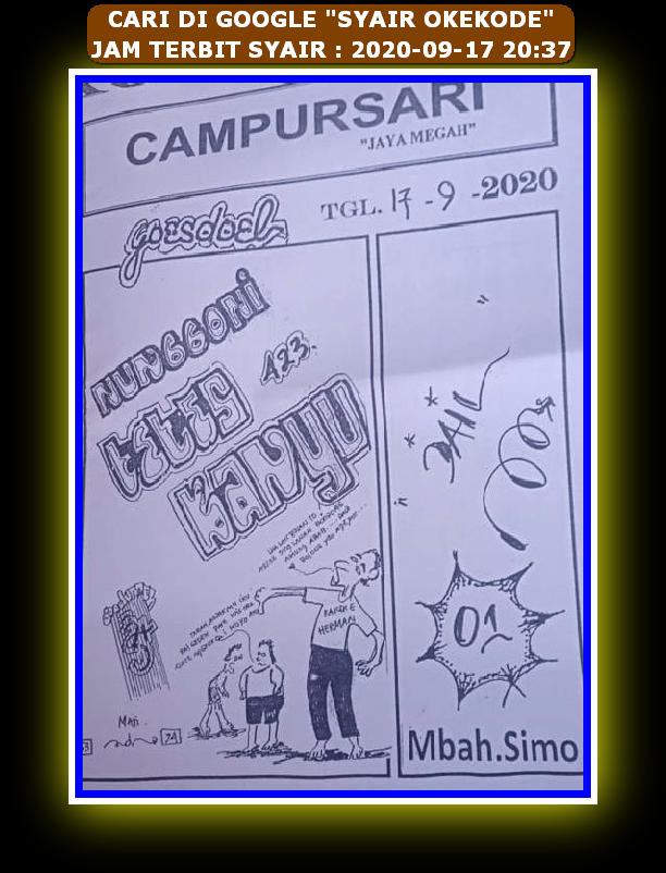 1 New Message Kode Syair Hongkong 17 September 2020 Forum Syair Togel Hongkong Singapura Sydney