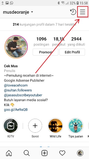 Cara mengetahui kunjungan profil ig tanpa aplikasi