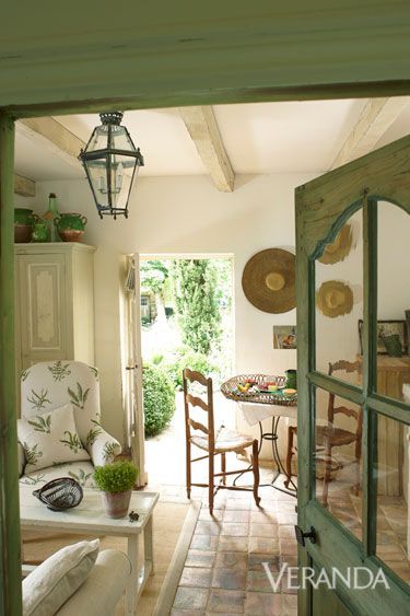 Gorgeous #FrenchFarmhouse interior design and decor on Hello Lovely Studio #Frenchcountry