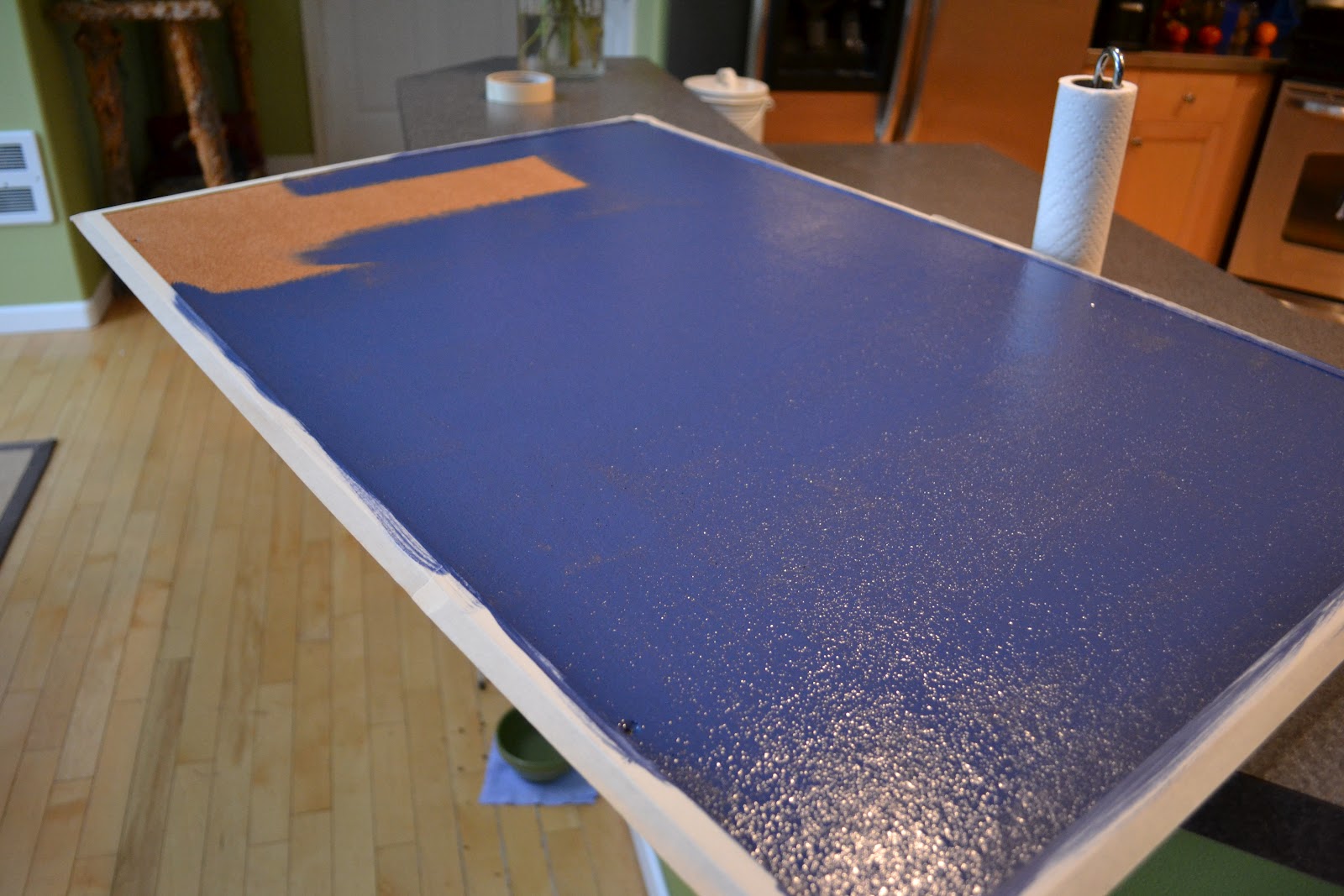 Off for the Season: How to Paint a Cork Board.