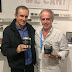 Andrés Oppenheimer con Xavo (Javier Baliña) en Context Art Miami