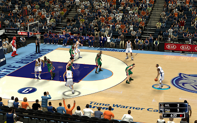 NBA 2K14 Charlotte Bobcats HD Court Mod