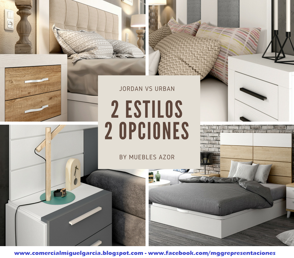 Miguel García González Jordan Vs Urban, dormitorios by Muebles Azor