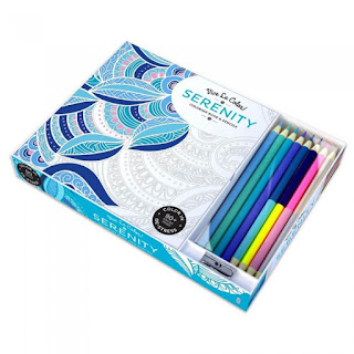 Serenity Adult Coloring Book with Pencils - Giftspiration