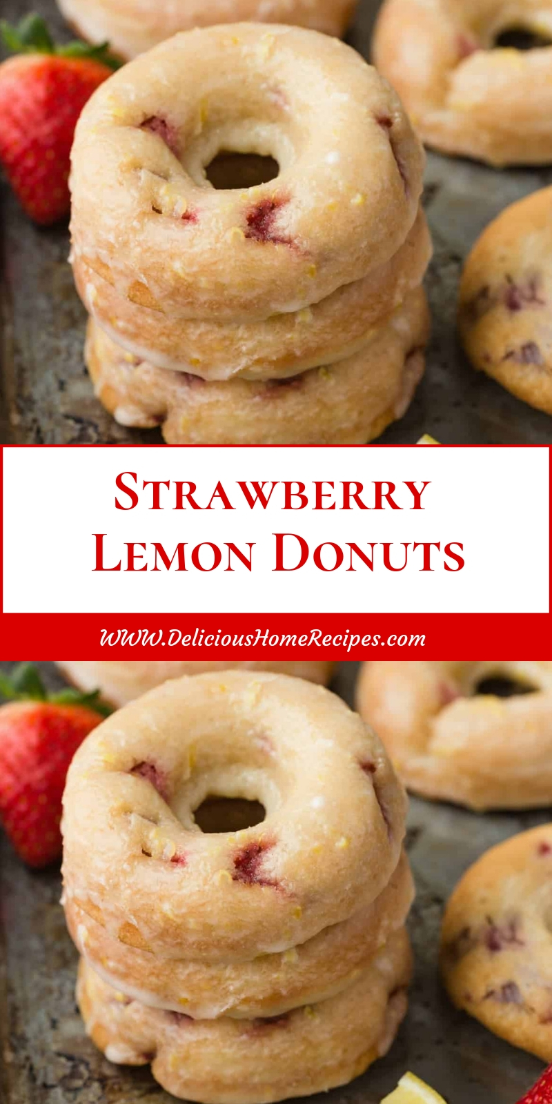 Strawberry Lemon Donuts Strawberry Lemon Donuts