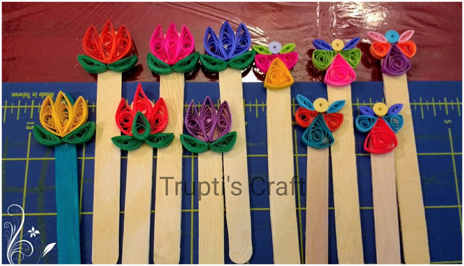 Trupti's Craft Paper Quilling Bookmarks