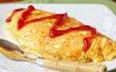 Resep praktis (mudah) omurice spesial (istimewa) khas jepang enak, gurih, sedap, nikmat lezat