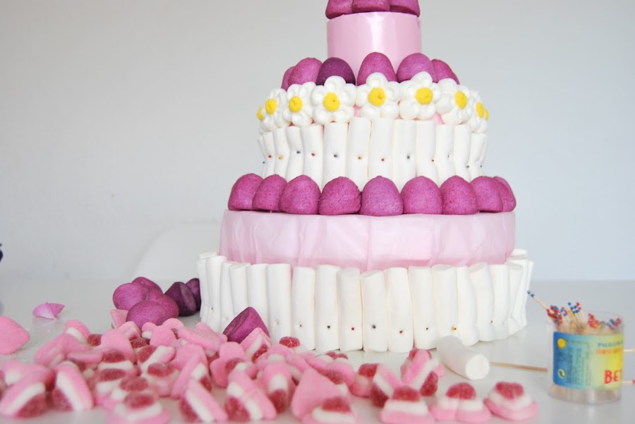 Tutorial tarta de chuches para boda