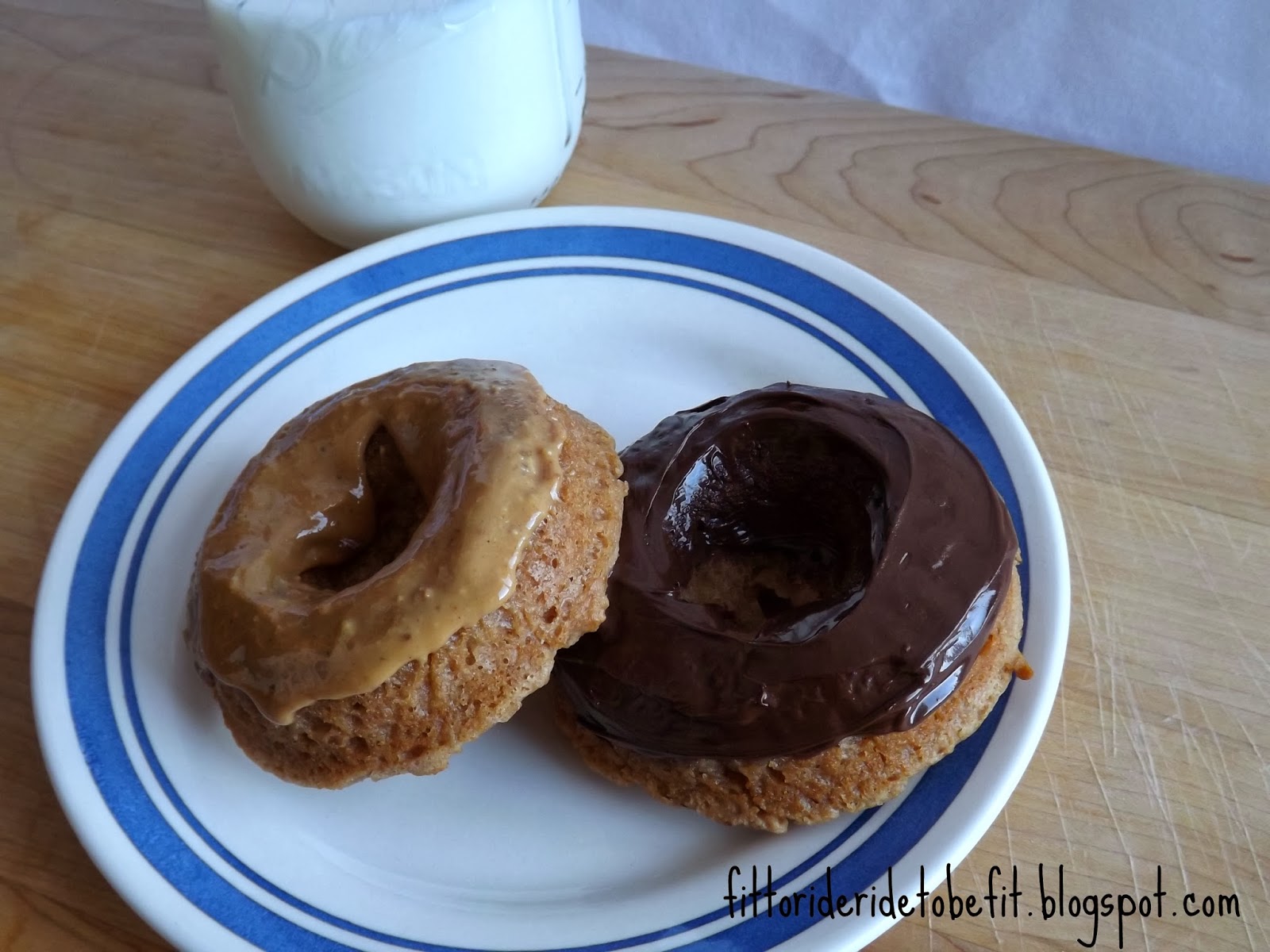 Fit to Ride, Ride to Be Fit {Clean} WholeWheat Cake Donuts