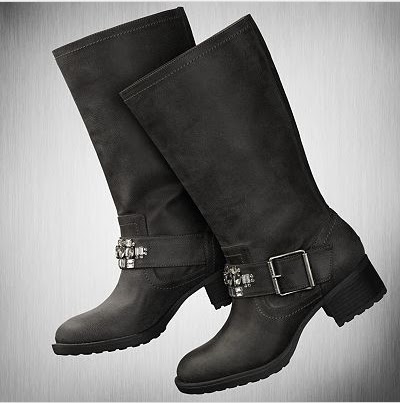 sequin biker boots