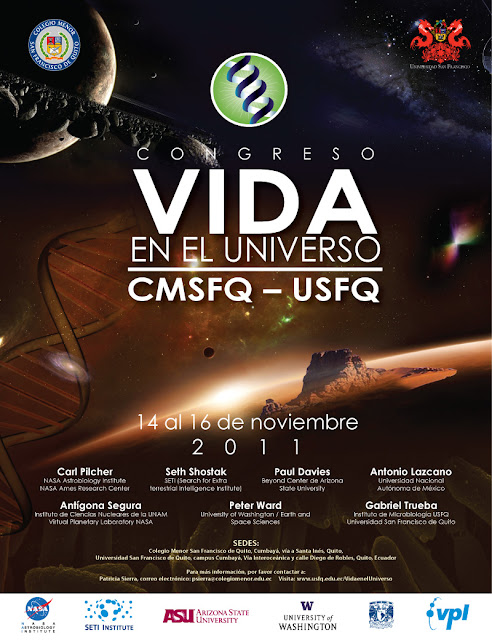 Congreso “Exobiología: Vida en el Universo” reúne a grandes personalidades científicas del 14 al 16 de noviembre.
