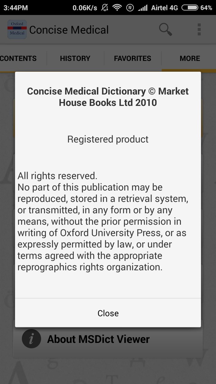 Concise Oxford Medical Dictionary