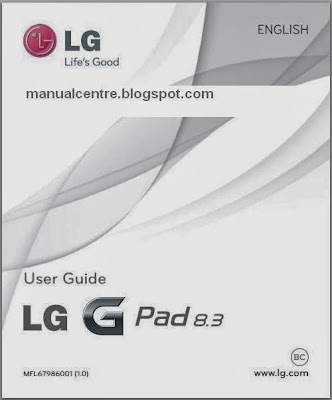 LG G Pad 8.3 Manual Cover