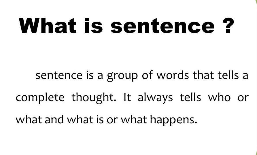 What Is Sentence? (with example) English Grammar A To Z