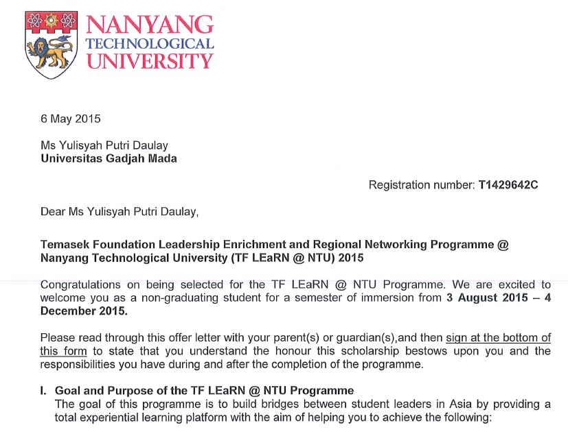 I am TF LEaRN Scholaaar!! :D Alhamdulillaah exhange 1 Semester di ...
