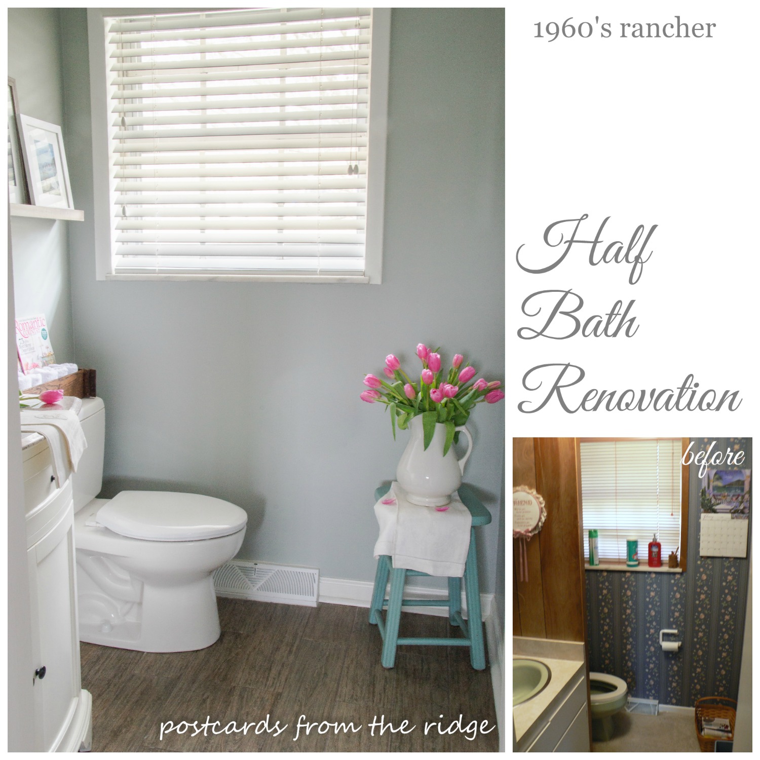 Half Bathroom Renovation Ideas our half bathroom renovation details - postcards from the ridge Half Bathroom Renovation Ideas our half bathroom renovation details - postcards from the ridge