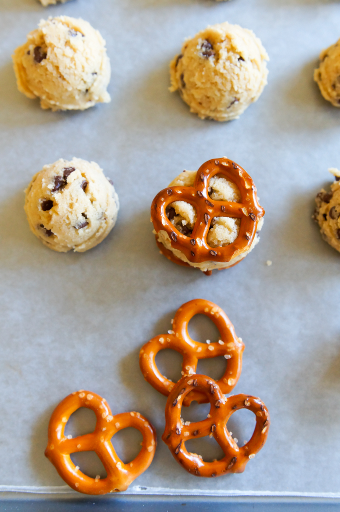 Toasted Flour (read completely safe to eat) Cookie Dough Pretzels