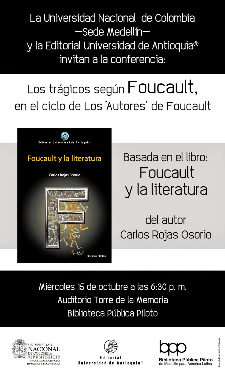 GRUPO DE ESTUDIOS ESTÉTICOS Seminario del profesor Carlos Rojas Osorio, conferencia en 