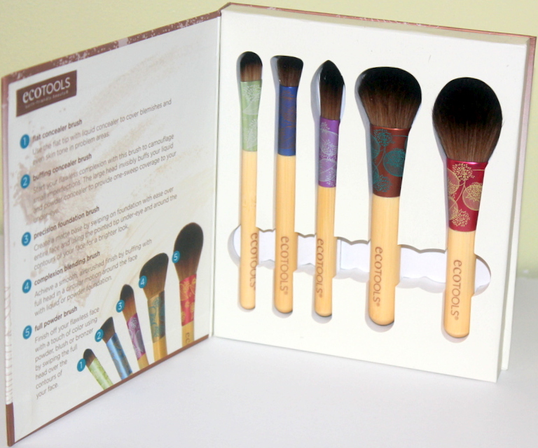 EcoTools, Fresh & Flawless Complexion Brush Set, 5 Piece Brush Set
