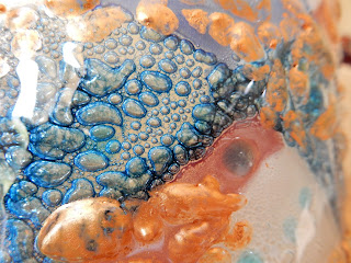 Bubbles created using Unique Glass Color Artisan Paints