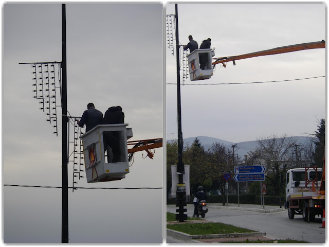 Γιάννενα: Ξεκίνησαν οι εργασίες στολισμού της πόλης από τα συνεργεία του δήμου