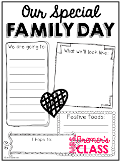FREEBIE! Family Day is celebrated on the third Monday in February in most provinces of Canada. I made this little pack to share as we look forward to a day off spent with our loved ones. #familyday #freebies #Canada #kindergarten #1stgrade #2ndgrade