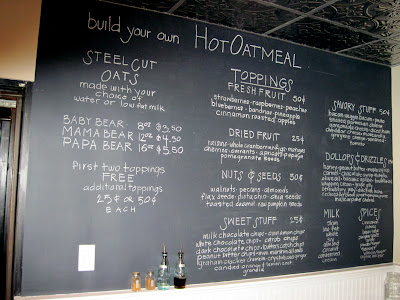 You can order from Oatmeal's extensive menu