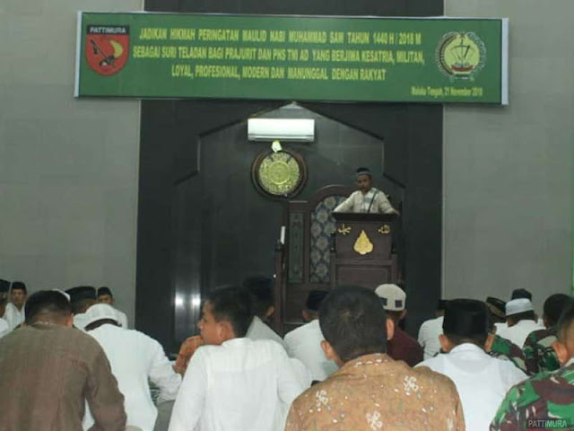 Rindam Pattimura Peringati Maulid Nabi Muhammad di Masjid At Taqwa Suli Rindam Pattimura Peringati Maulid Nabi Muhammad di Masjid At Taqwa Suli