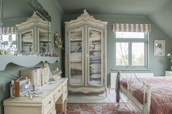 A boho home decorated for reflection - guest room 1, view 1 www.BoHoHome.com @bohosusan