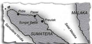 Peta Pengaruh Samudera Pasai di Selat Malaka Peta Pengaruh Samudera Pasai di Selat Malaka