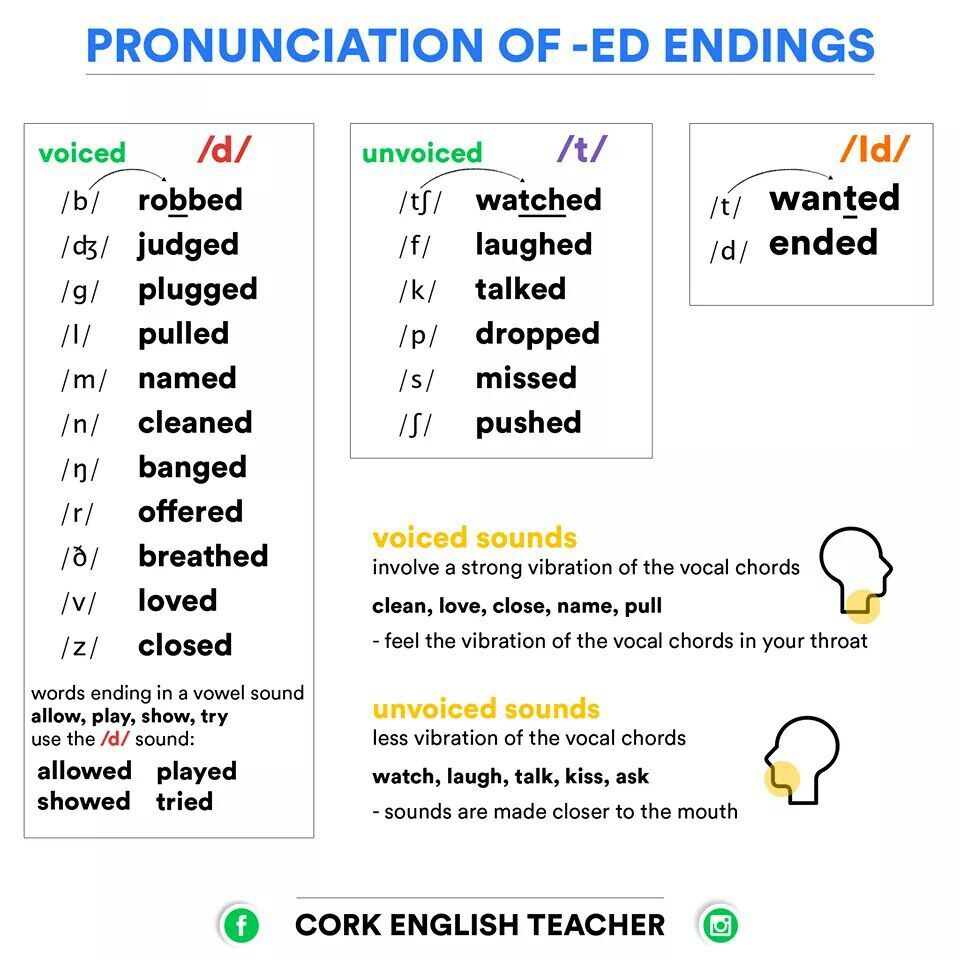 THE TIP OF THE DAY Pronunciation Of ED Past Tense 