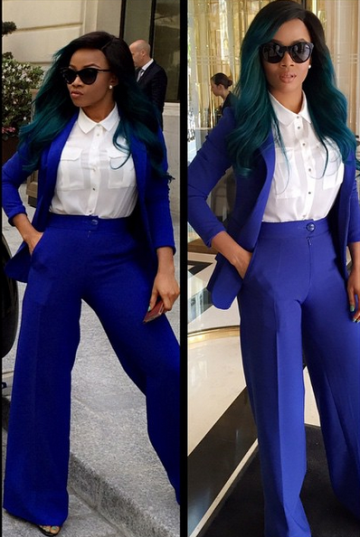 Girl in Blue Toke Makinwa totally Slays them in Paris! (pictures ...