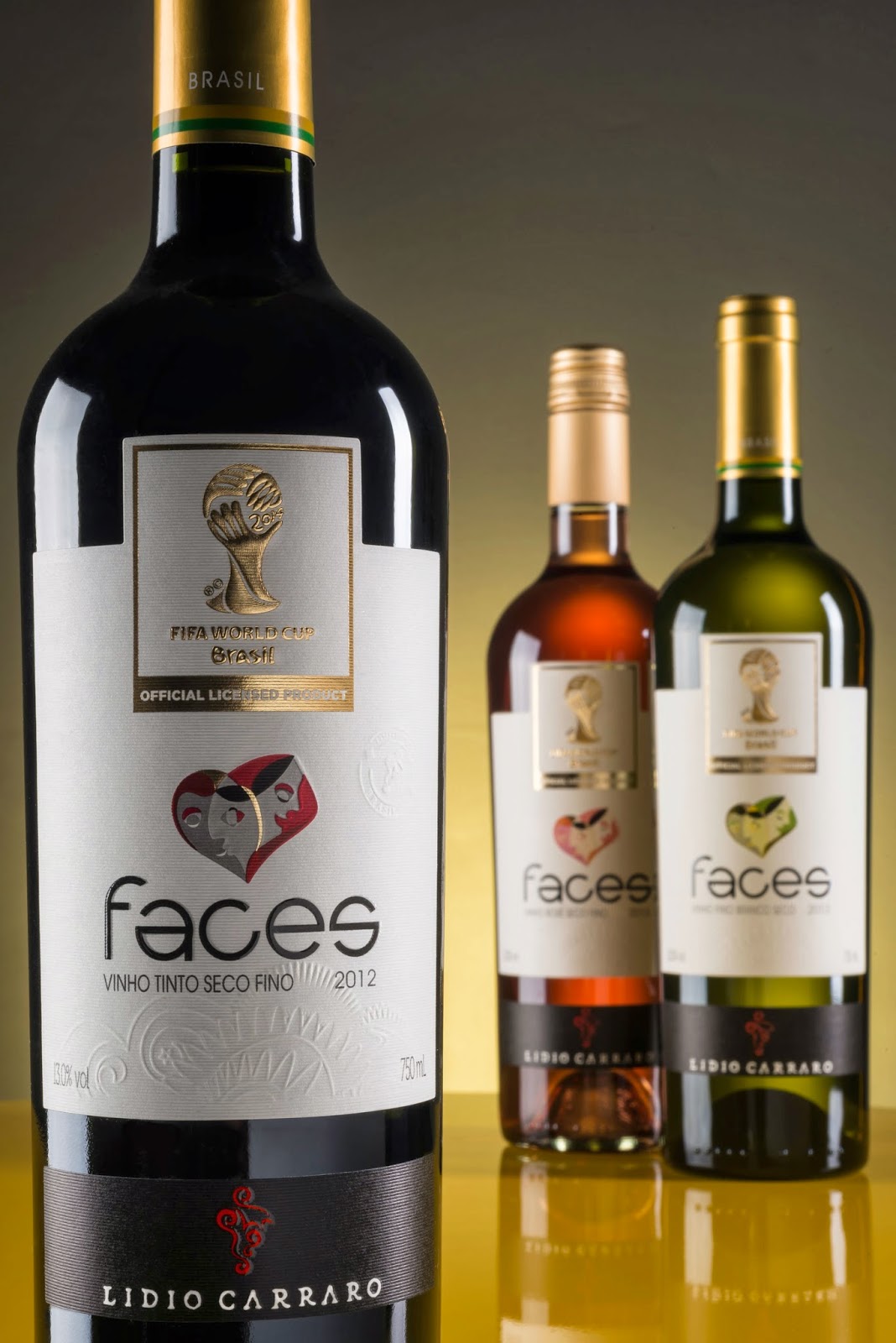 Eu, Gourmet: Vinho Lídio Carraro Faces - licenciado oficial da Copa do Mundo FIFA 2014™ - será apresentado na ProWein