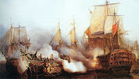 Fuente: http://citaconlahistoriajm.blogspot.com.es/2015/10/batalla-de-trafalgar-la-perdida-del.html Trafalgar (1805)