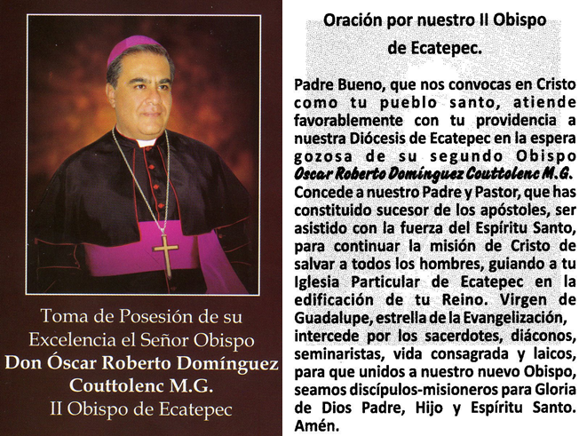 "MI PARROQUIA DE LOS DOCE APÓSTOLES": ORACIÓN POR NUESTRO OBISPO