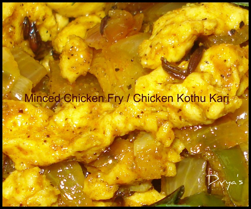 Minced Chicken Fry / Chicken Kothu kari You Too Can Cook