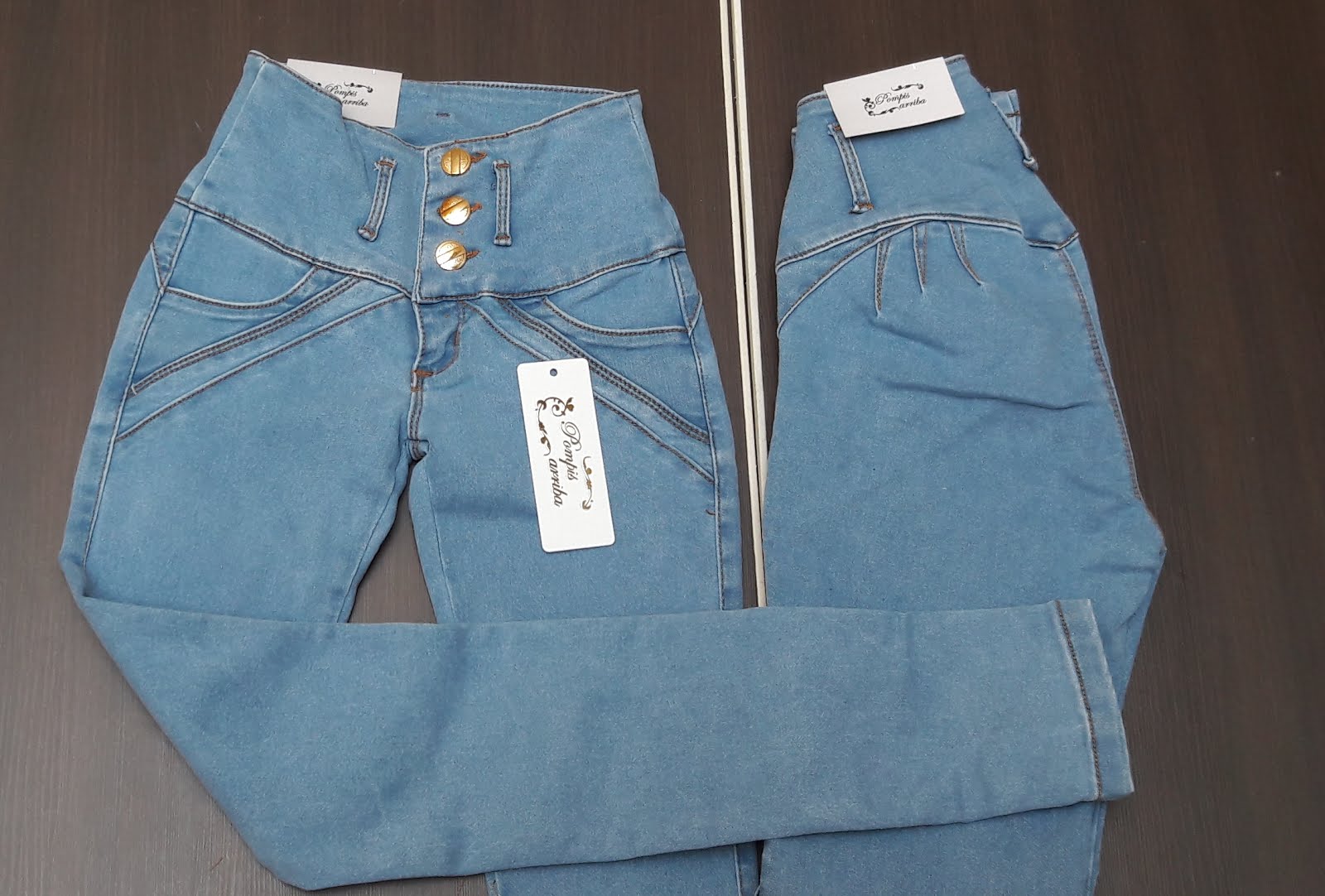 Jeans color Claro Mezclilla Stretch Levanta Pompas