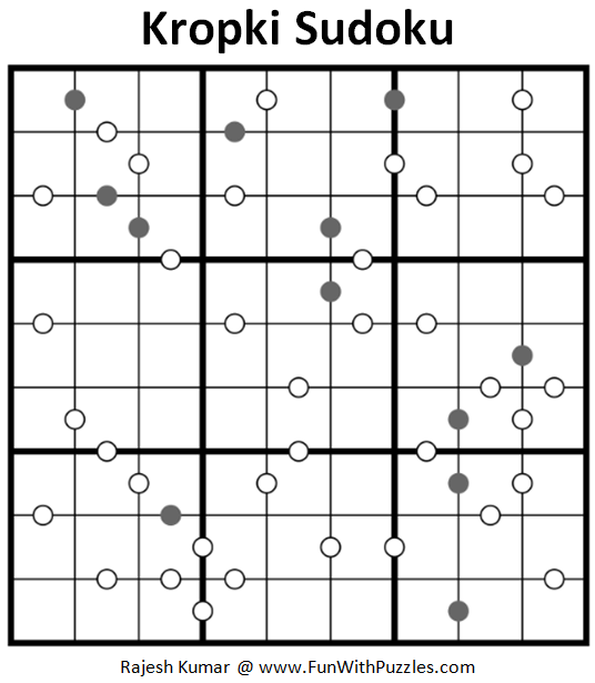 Kropki Sudoku Puzzle (Fun With Sudoku #280)