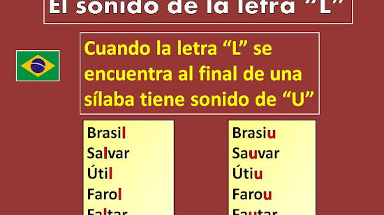 El sonido de la letra "L" en el portugués de Brasil (¡con audio!)