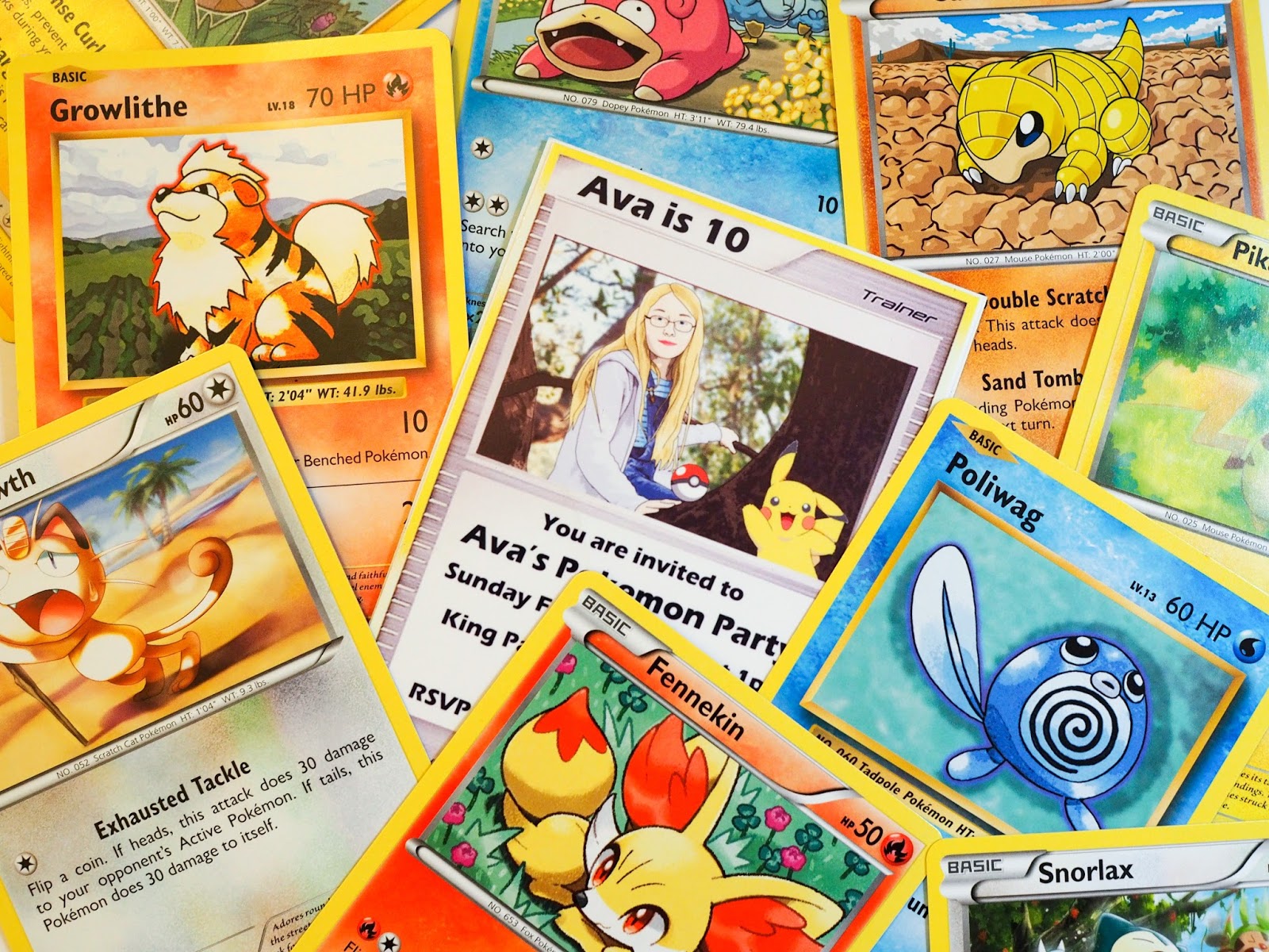 pokemon invitation template