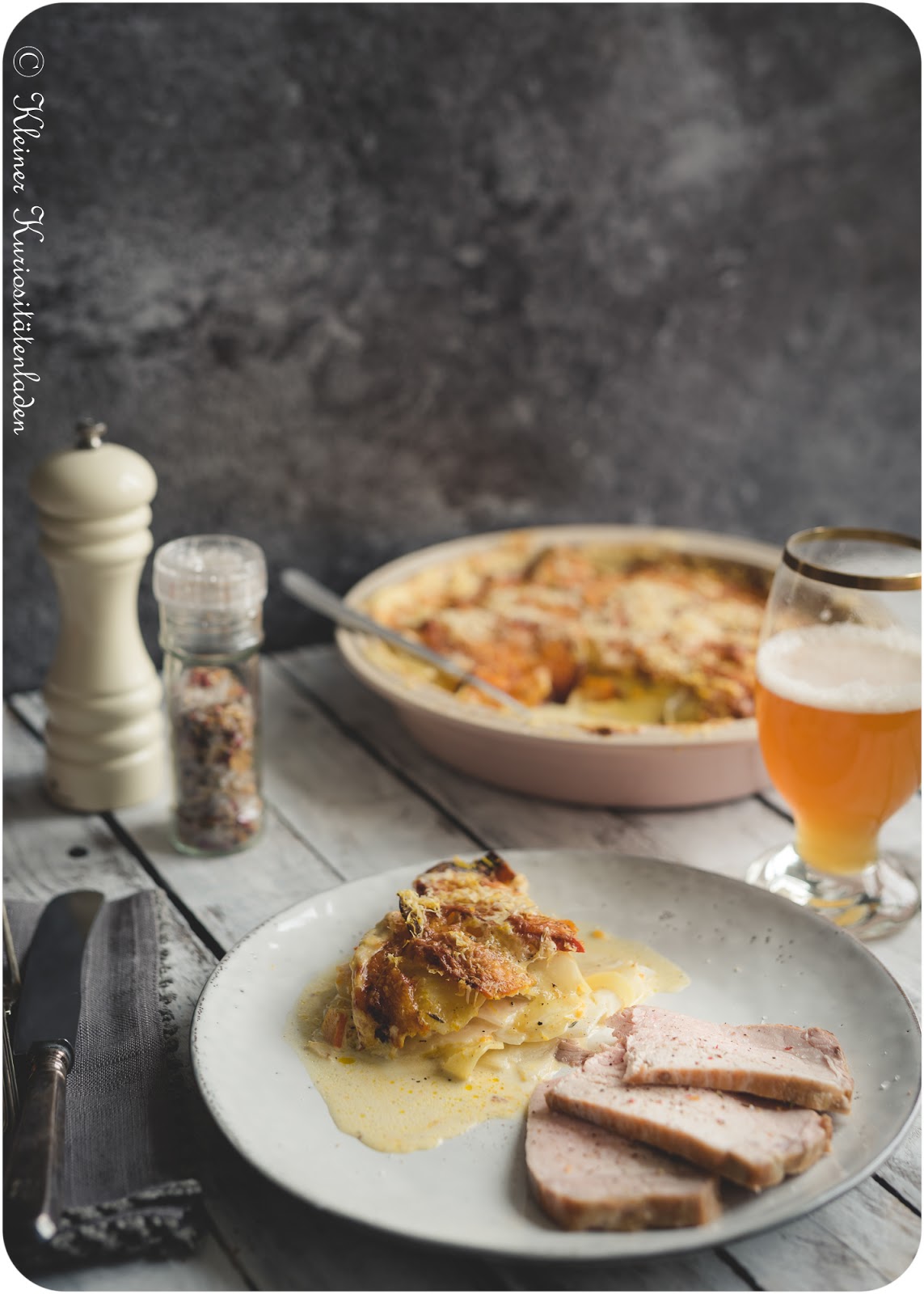 Kürbis-Sellerie-Gratin