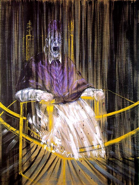 Etude d'après portrait Pape Innocent Vélasquez Francis Bacon (1909-1992)