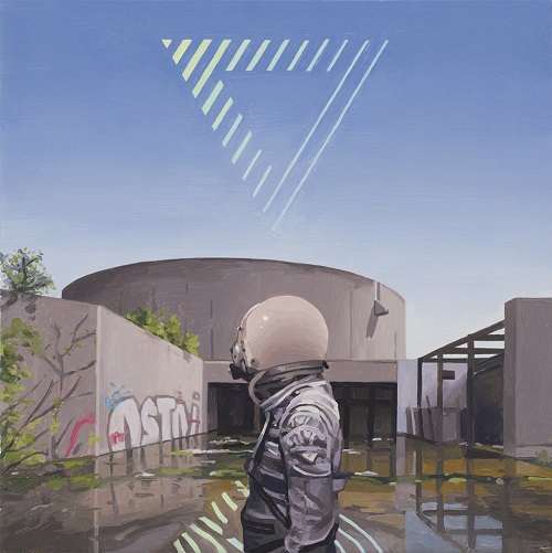"Triangle" - Scott Listfield | obras de arte pintura contemporanea, surrealismo pop art inspiration | art selecta "Triangle" - Scott Listfield | imagenes de arte bellas, pinturas tristes nostalgicas, cuadros, astronautas, sad art pictures, cool stuff