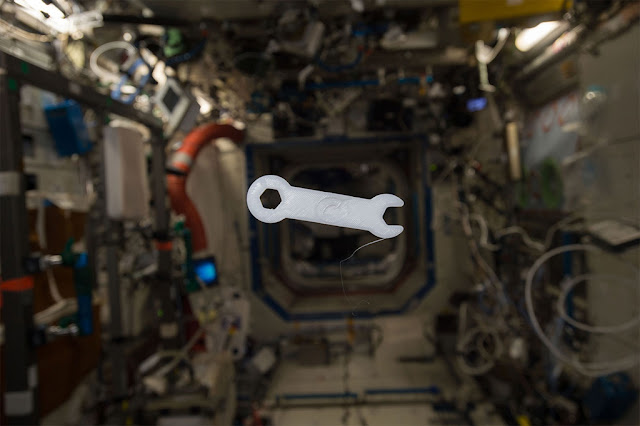 Chave de boca feita com impressora 3D na Estação Espacial Internacional