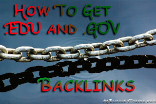 get .GOV and .EDU Backlinks